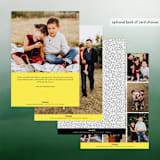 "Playful Year" - Retired Holiday Cards in Corn by Baumbirdy - Back of Card