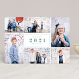 "Centered Year" - Retired Holiday Cards in Mint by Brianne Larsen - Front