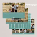 "Centered Year" - Retired Holiday Cards in Mint by Brianne Larsen - Back of Card