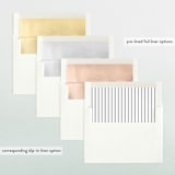 "Clean & Bold Cheers" - Retired Holiday Cards in Cloud by Playground Prints - Envelope Liners