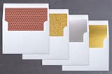 "Year-Round Happiness" - Retired Holiday Cards in Poinsettia by Ann Gardner - Envelope Liners
