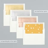 "serpentines" - Retired Holiday Cards in Honey by Sumak Studio - Envelope Liners