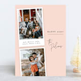 "Snaps" - Retired Holiday Cards in Blush by Jennifer Lew - Front