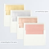 "Snaps" - Retired Holiday Cards in Blush by Jennifer Lew - Envelope Liners