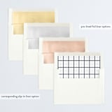 "Looking" - Retired Holiday Cards in Cloud by Ashlee Townsend - Envelope Liners