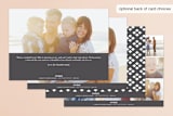 "New Year, New Location" - Retired Holiday Cards in Chalkboard by Playground Prints - Back of Card