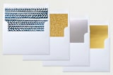 "Painted Wheat" - Retired Holiday Cards in Winter by Katharine Watson - Envelope Liners