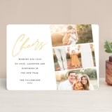 "Modern Photo Strip" - Retired Holiday Cards in Pineapple by Anna Elder - Front