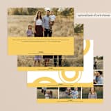 "Modern Photo Strip" - Retired Holiday Cards in Pineapple by Anna Elder - Back of Card