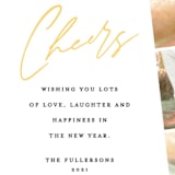 "Modern Photo Strip" - Retired Holiday Cards in Pineapple by Anna Elder - Close-Up