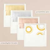 "Modern Photo Strip" - Retired Holiday Cards in Pineapple by Anna Elder - Envelope Liners