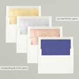 "retro letters" - Retired Holiday Cards in Midnight by Kristen Smith - Envelope Liners