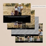 "Five Photos" - Retired Holiday Cards in Tuxedo by Susan Brown - Back of Card