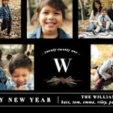 "Five Photos" - Retired Holiday Cards in Tuxedo by Susan Brown - Close-Up