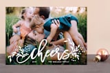 "Cheers for the New Year" - Retired Holiday Cards in Snow by Laura Hamm - Front