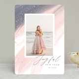 "softly brushed" - Retired Holiday Cards in Winter Rose by Roopali - Front
