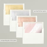 "softly brushed" - Retired Holiday Cards in Winter Rose by Roopali - Envelope Liners