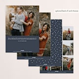 "Photo Toss" - Retired Holiday Cards in Midnight by Lauren Chism - Back of Card