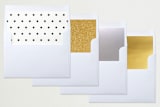 "New Year 3 Photo" - Retired Holiday Cards in Ink by Erika Firm - Envelope Liners
