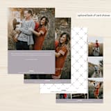 "Simplicity" - Retired Holiday Cards in Taupe by Angela Thompson - Back of Card