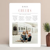 "newspaper newsletter" - Retired Holiday Cards in Persimmon by Morgan Kendall - Front