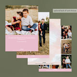 "Artistic Cheers" - Retired Holiday Cards in Cotton Candy by Hooray Creative - Back of Card