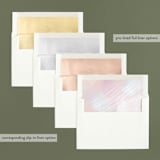 "Artistic Cheers" - Retired Holiday Cards in Cotton Candy by Hooray Creative - Envelope Liners