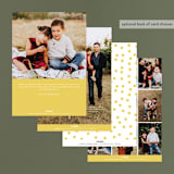 "Adventure" - Retired Holiday Cards in Sunrise by Corinne Malesic - Back of Card