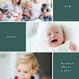 "Quadruple" - Retired Holiday Cards in Spruce by Kristin Oliversen - Close-Up
