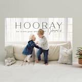 "hooray for a new year" - Retired Holiday Cards in Licorice by Rebecca Durflinger - Front