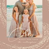 "Cheer Rays" - Retired Holiday Cards in Blush by Vivian Yiwing - Close-Up