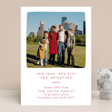 "Simple New Adventure" - Retired Holiday Cards in Crimson by Julie Murray - Front