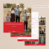 "Simple New Adventure" - Retired Holiday Cards in Crimson by Julie Murray - Back of Card