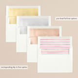 "Simple New Adventure" - Retired Holiday Cards in Crimson by Julie Murray - Envelope Liners