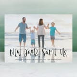 "New Year, Same Us" - Retired Holiday Cards in Midnight by Olivia Goree - Front