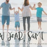 "New Year, Same Us" - Retired Holiday Cards in Midnight by Olivia Goree - Close-Up