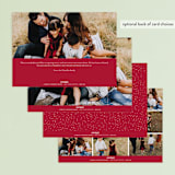 "Snowy Frames" - Retired Holiday Cards in Cherry by Jessica Maslyn - Back of Card