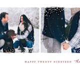 "Snowy Frames" - Retired Holiday Cards in Cherry by Jessica Maslyn - Close-Up