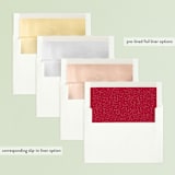"Snowy Frames" - Retired Holiday Cards in Cherry by Jessica Maslyn - Envelope Liners