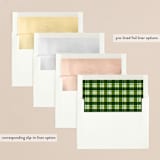 "sweet and classic" - Retired Holiday Cards in Sage by Abi de Leon - Envelope Liners
