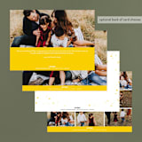 "Star Bright" - Retired Holiday Cards in Lemon by AK Graphics - Back of Card