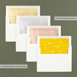 "Star Bright" - Retired Holiday Cards in Lemon by AK Graphics - Envelope Liners