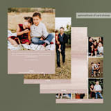 "best. year. ever. minimal" - Retired Holiday Cards in Rose by Wildfield Paper Co - Back of Card