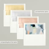 "Paint Palette Cheer" - Retired Holiday Cards in Pastel by Nicole Walsh - Envelope Liners