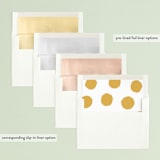"Whimsy Family" - Retired Holiday Cards in Marshmallow by Iba Aziz - Envelope Liners