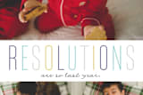 "Last Year Resolutions" - Retired Holiday Cards in First Frost by Ellis - Close-Up