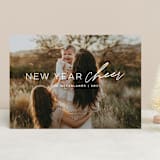 "new cheer" - Retired Holiday Cards in Snow by Anna Elder - Front