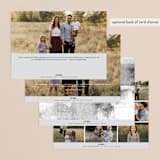 "new cheer" - Retired Holiday Cards in Snow by Anna Elder - Back of Card