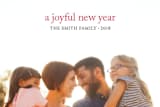 "a joyful new year" - Retired Holiday Cards in Berry by Loren Willis - Close-Up