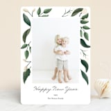 "Modern Leaves" - Retired Holiday Cards in Lily by Christy Hy Lee - Front